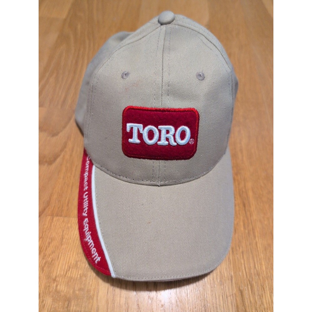 NWOT Toro Brand Khaki Twill Snapback Hat Embroidered Logo Adjustable